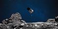rumsonde på vej til at lande på asteroide