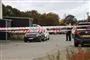 politafspærring foran hus 