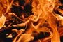 Flammer i nærbillede 