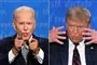 Sammensat foto af præsidentkandidaterne Joe Biden og Donald Trump