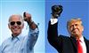 Collage af Trump og Biden