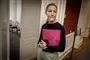 Sofie Carsten Nielsen på vej til møde
