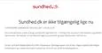 Screendump af fejlmeddelelsen på sundhed. dk