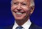 Nærbillede af Joe Biden hvor han smiler stort