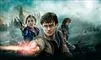 En poster med HarryPotter og andre med flammende tryllestave etc.