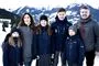 Hele kronprinsfamilien i Verbier.