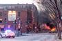 Brand i en gade
