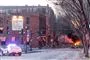 Brand i en gade