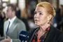 Inger Støjberg taler i en mikrofon