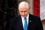 vicepræsident Mike Pence med blåt slips