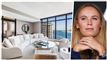 Stue i lejlighed og portræt af Wozniacki