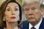 Et sammensat billede af Nancy Pelosi og Donald Trump. 
