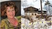 Sammenkopieret billede af Anne-Elisabeth Hagen og ægteparrets hus