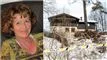 Sammenkopieret billede af Anne-Elisabeth Hagen og ægteparrets hus