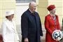 kong Harald og dronning Sonja ses sammen med dronning Margrethe