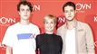 Natasja Crone til premiere med sine to sønner, Noah og Samuel.