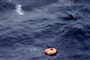 Vendoverfladen over det stred, "Estonia" sank.