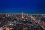 tokyo set i aftenlys