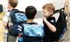 billede af små skolebørn