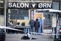 En frisørsalon er afspærret af politiet