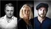 billedcollage med protrætter af skuespillerne Jens Jørn Spottag, Kirsten Olesen og Paw Henriksen