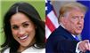 Portræt af Meghan Markle og Donald Trump