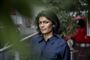 tv-værten Ulla Essendrop poserer 