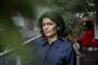 tv-værten Ulla Essendrop poserer 