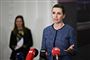 Mette Frederiksen taler på pressemøde