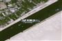 satellitfoto af skib i suez-kanalen