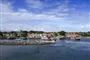 luftfoto af havnen i Ærøskøbing