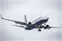 billede af et ryanairfly i luften