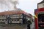 Brand i gammel bindingsværkshus