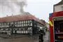 Brand i gammel bindingsværkshus