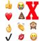 En stribe emojier