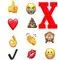 En stribe emojier