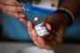 Vaccine suges op i sprøjte