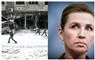Billede af Mette F og et billede af krigshærget Damaskus
