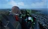 mand sidder i flysimulator