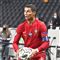 Christiano Ronaldo i en rød fodboldtrøje