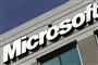microsoft logo ses på bygning