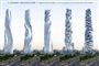 En model af skyskraberen, der kan ændre udseende. Ifølge planen skal den stå klar i 2010. AP/Dynamic Architecture
