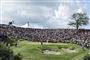 En golfbane i sol