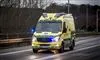 billede af en ambulance under udrykning