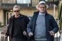 casper christensen og frank hvam under filmoptagelser