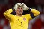 Kasper Schmeichel i knaldgul målmandstrøje