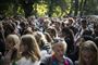 unge til festivalen Ungdommens Folkemøde