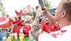 danske fodboldfans hygger sig