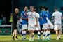 finske spillere varmer op