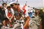 En cykelrytter knokler derudaf